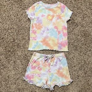 Garanimals Pastel Tie-Dye Pajama Set